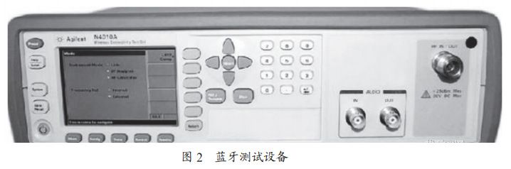 圖2 藍(lán)牙測(cè)試設(shè)備